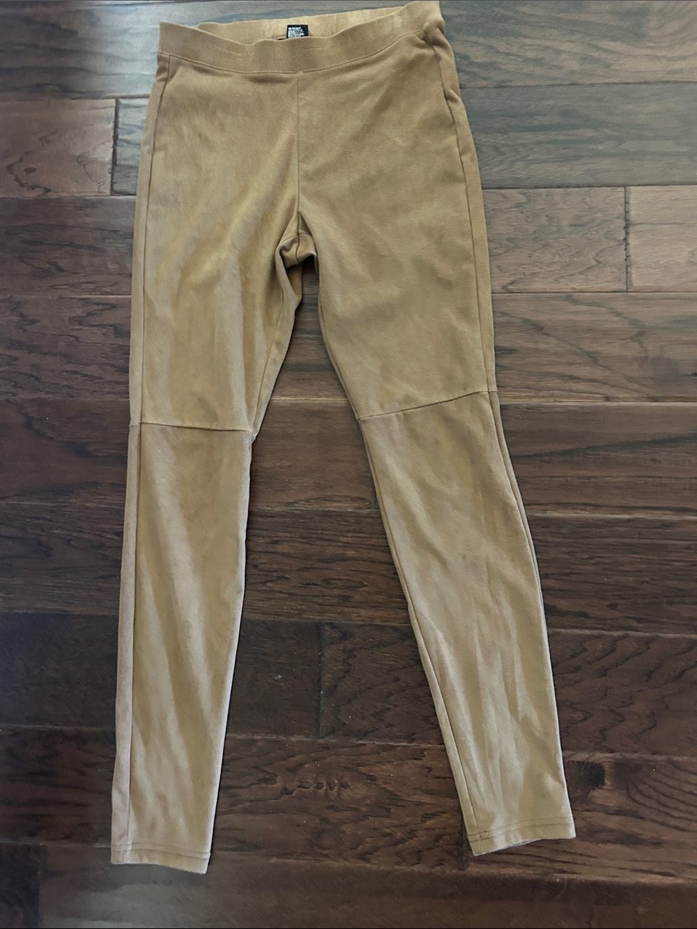 Hue Brown Faux Suede Active Leggings Pants